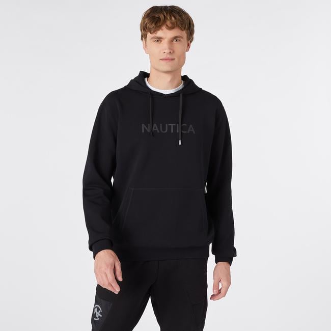  Nautica Erkek Siyah Standart Fit Kapüşonlu Sweatshirt