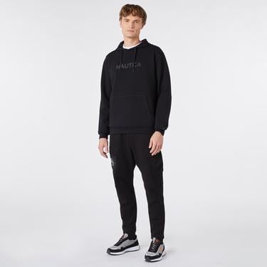  Nautica Erkek Siyah Standart Fit Kapüşonlu Sweatshirt