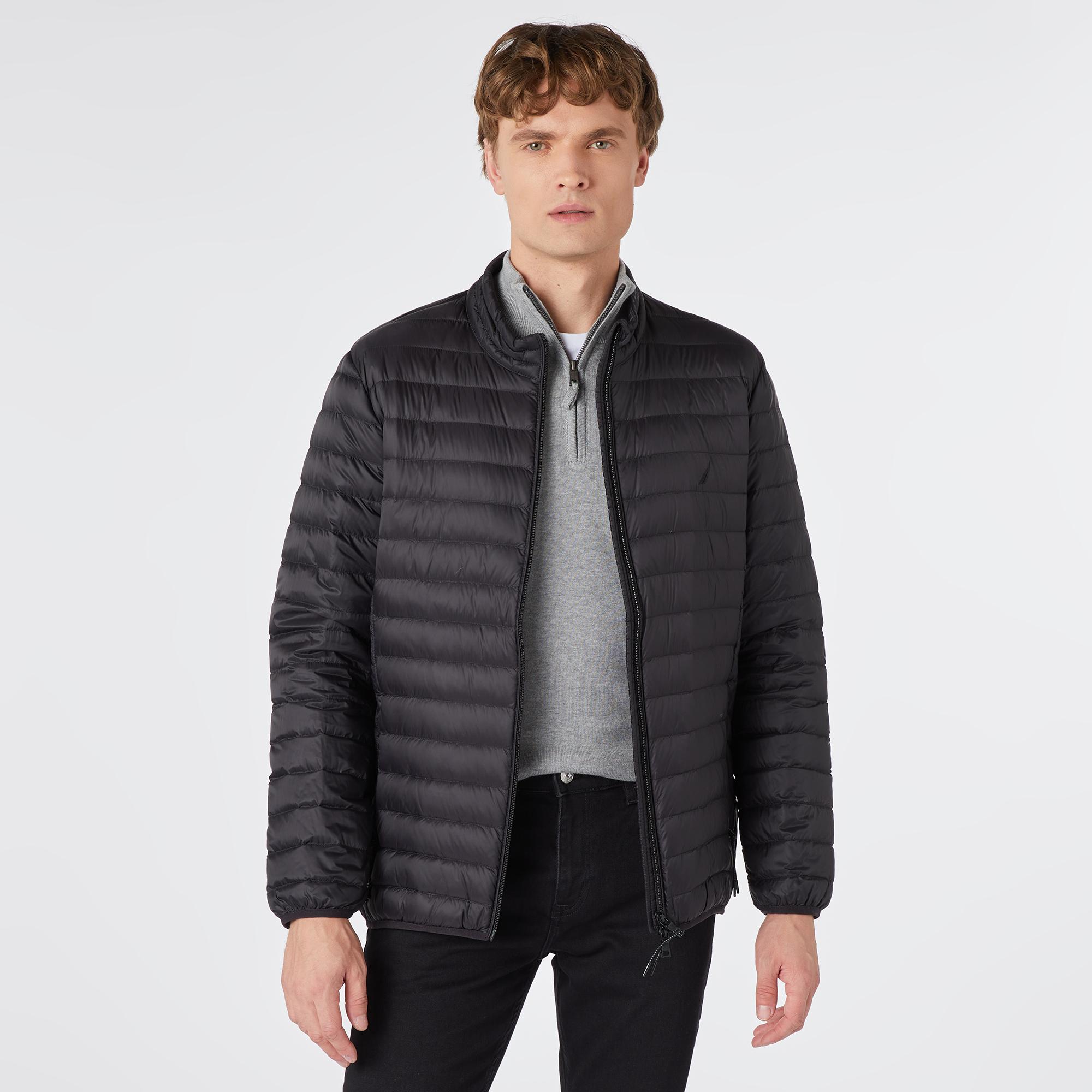 Nautica Erkek Siyah Standart Fit Mont