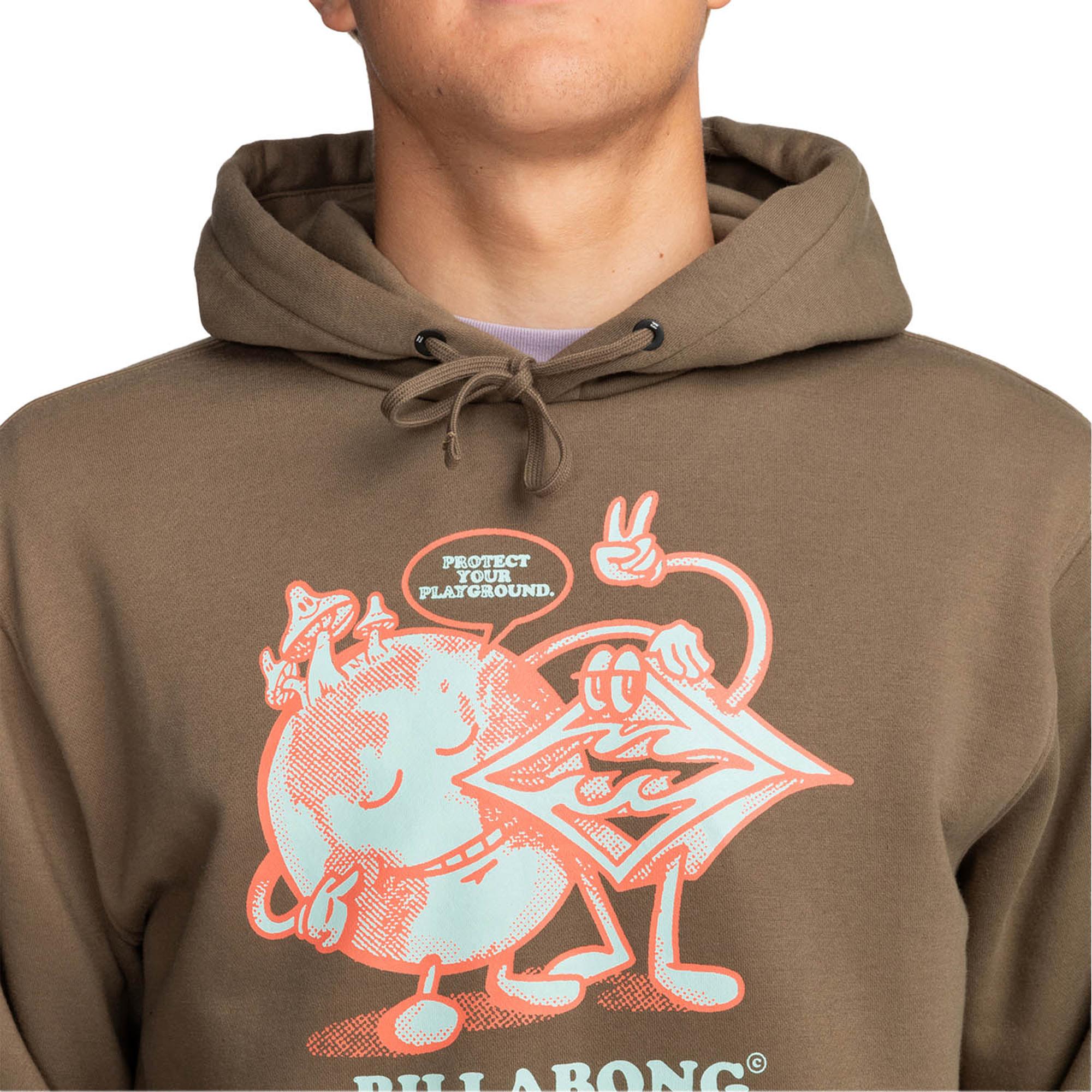 Billabong Take Care Po Erkek Kahverengi Sweatshirt