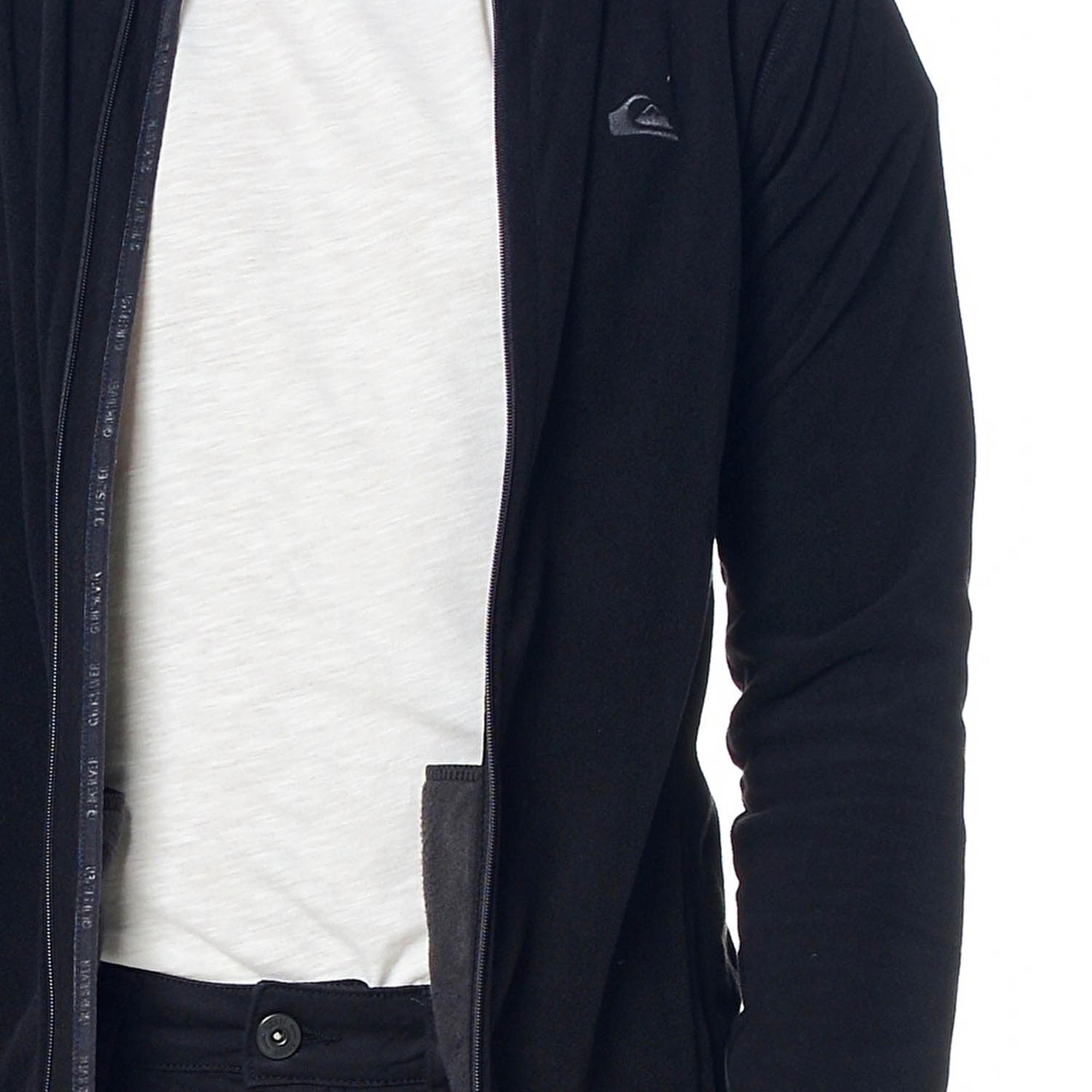 Quiksilver Mission Fz Erkek Siyah Polar Ceket