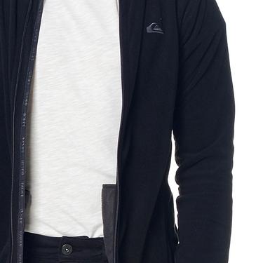  Quiksilver Mission Fz Erkek Siyah Polar Ceket