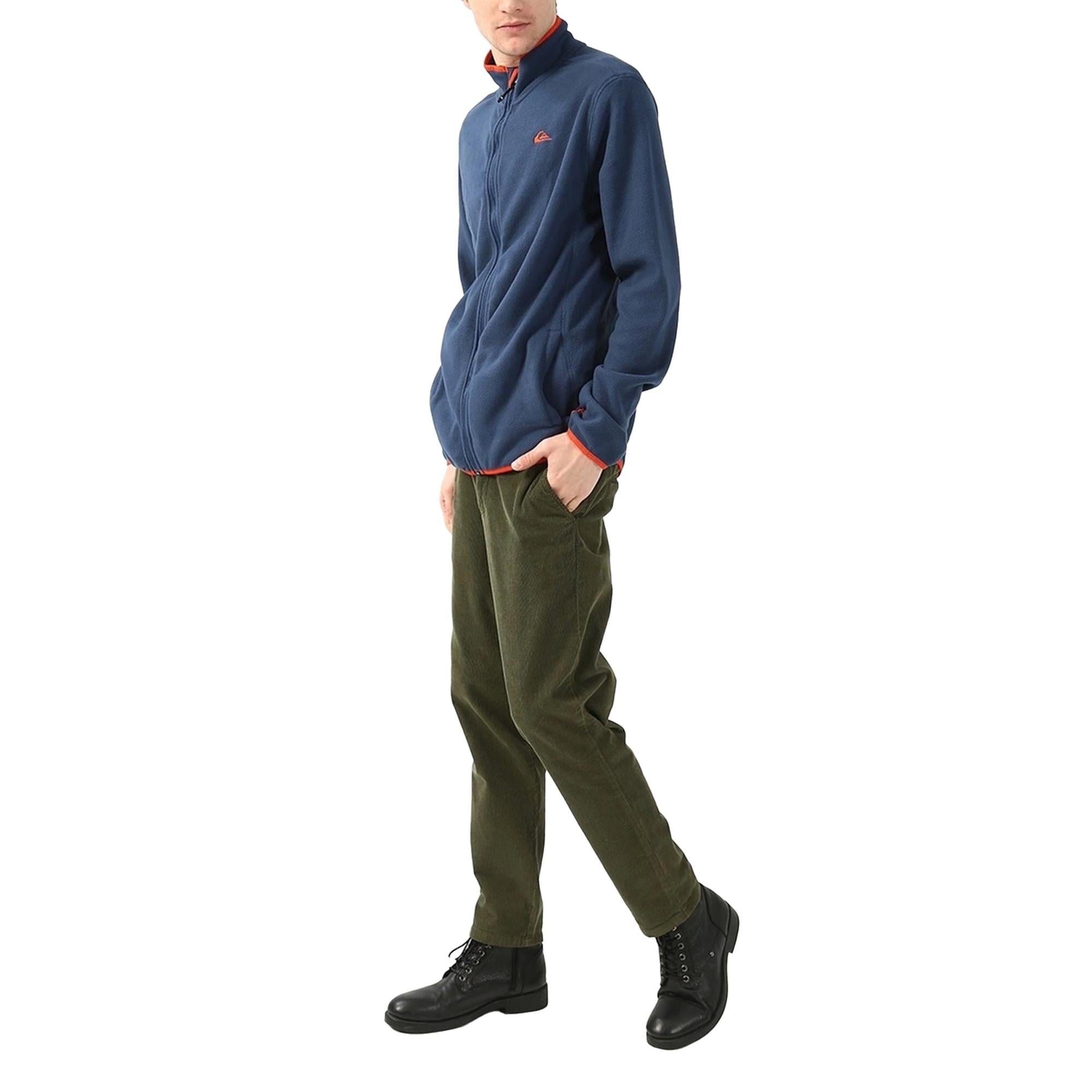 Quiksilver Mission Fz Erkek Mavi Polar Ceket