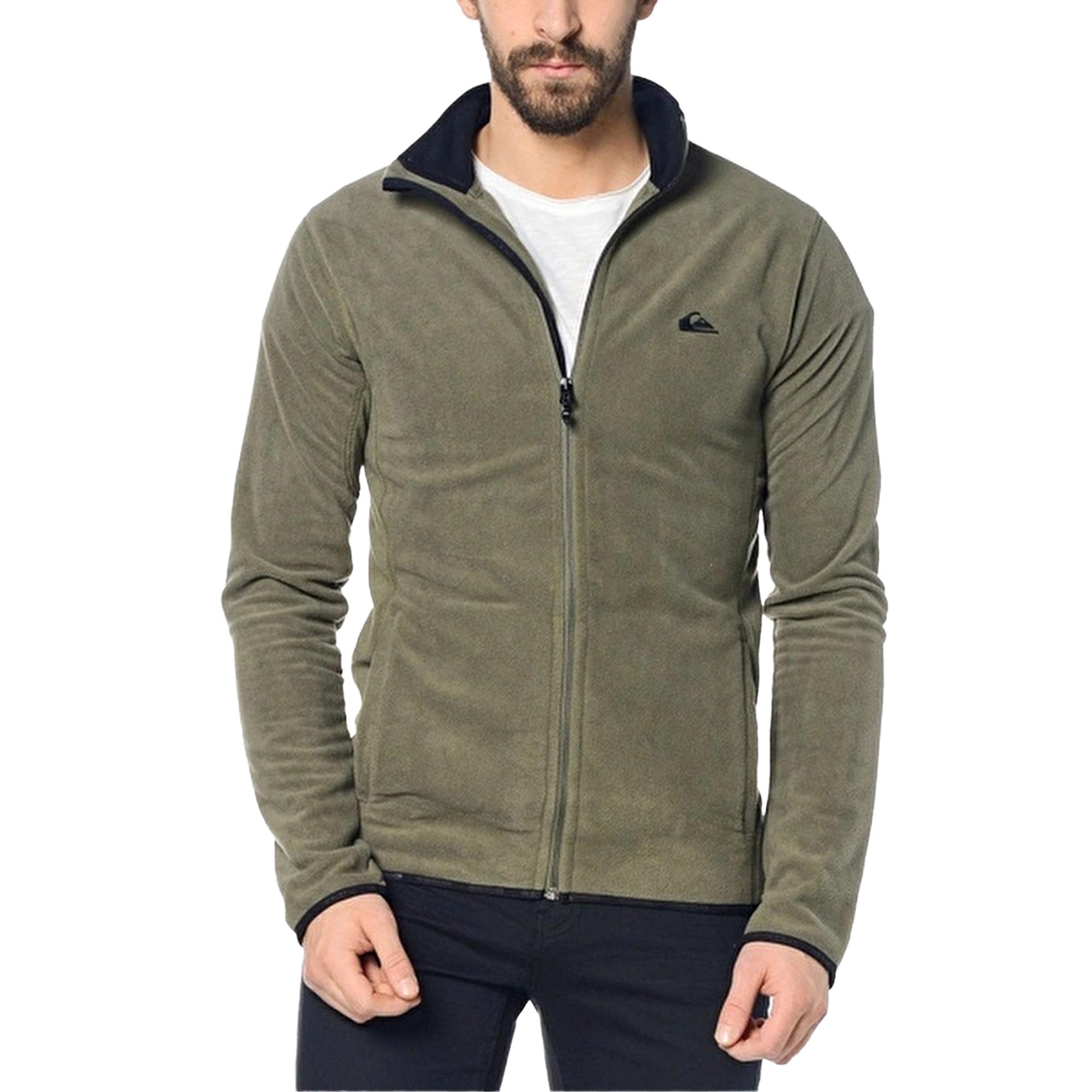 Quiksilver Mission Fz Erkek Yeşil Polar Ceket