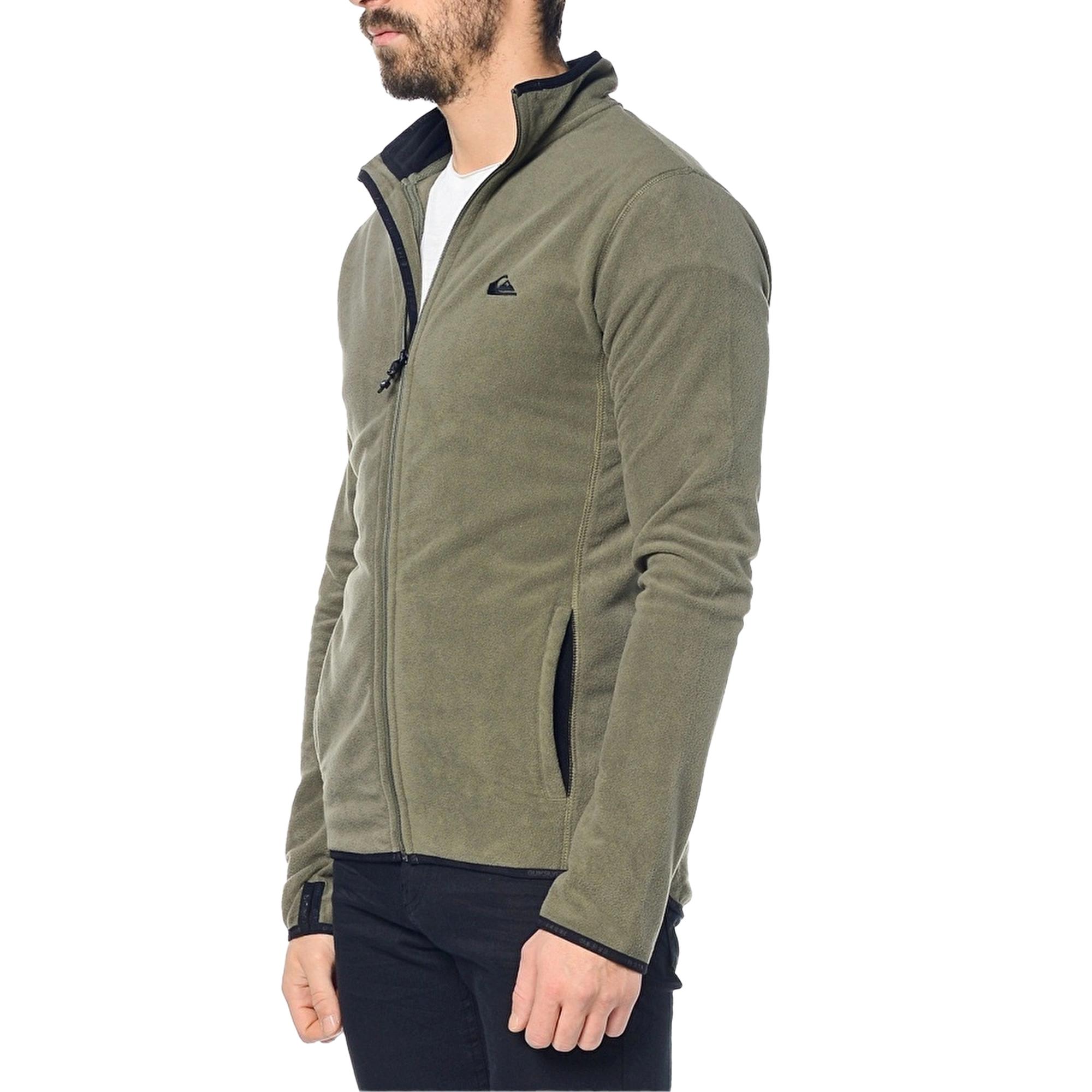 Quiksilver Mission Fz Erkek Yeşil Polar Ceket