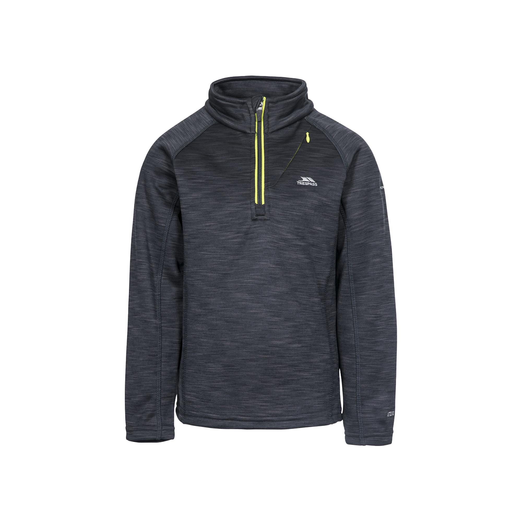 Trespass Edvin - Fleece At200 Erkek Çocuk Gri Polar