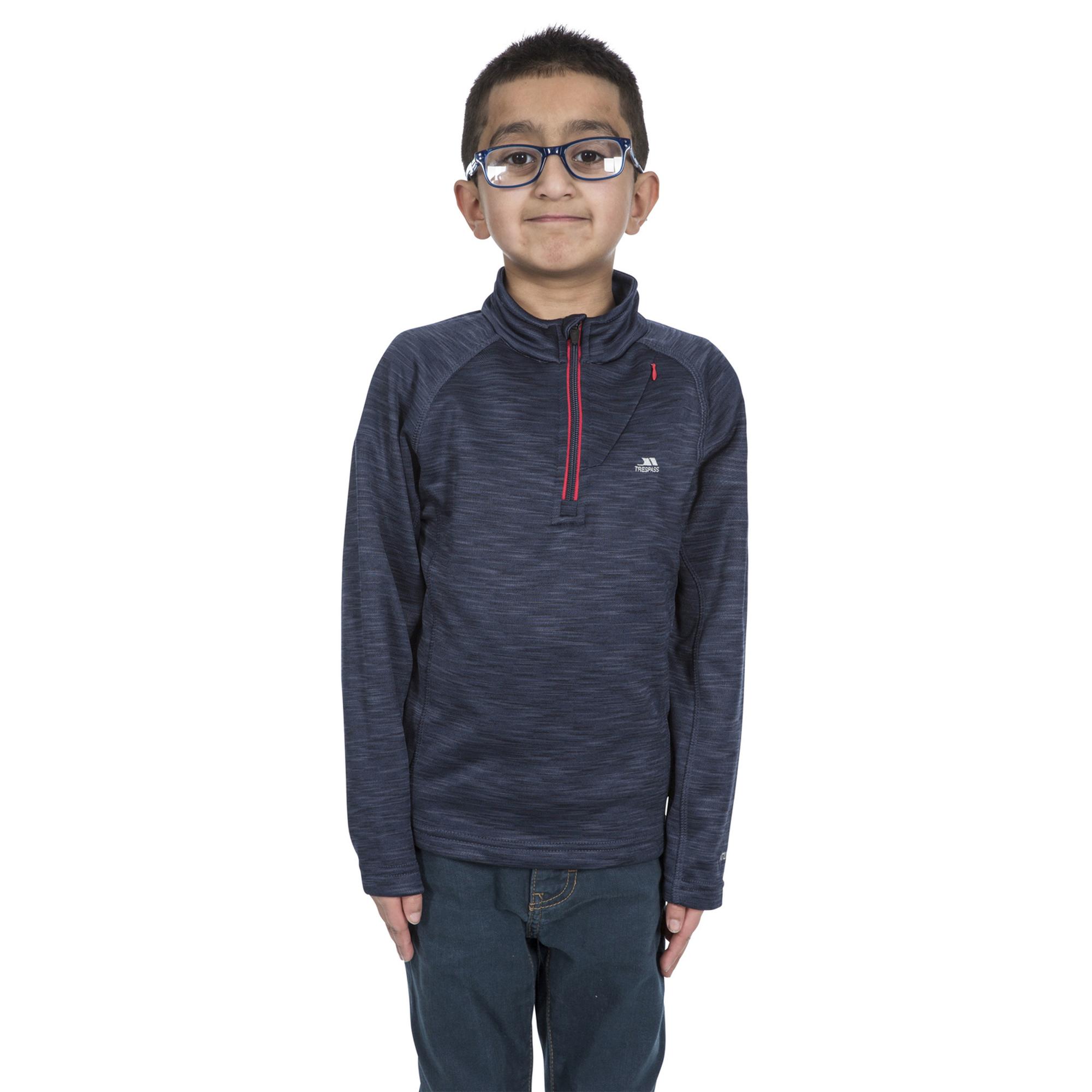 Trespass Edvin - Fleece At200 Erkek Çocuk Gri Polar