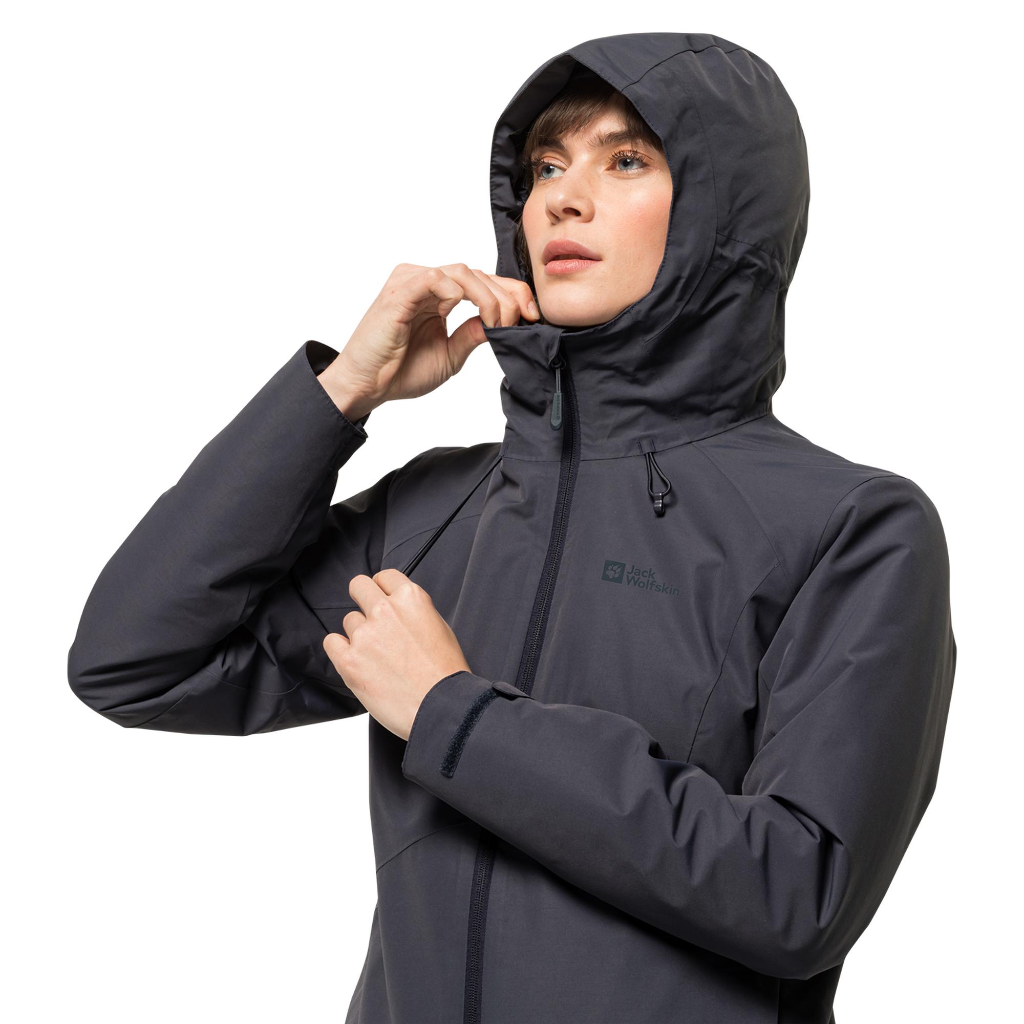 Jack Wolfskin Heidelstein Ins Kadın Mavi Outdoor Ceketi