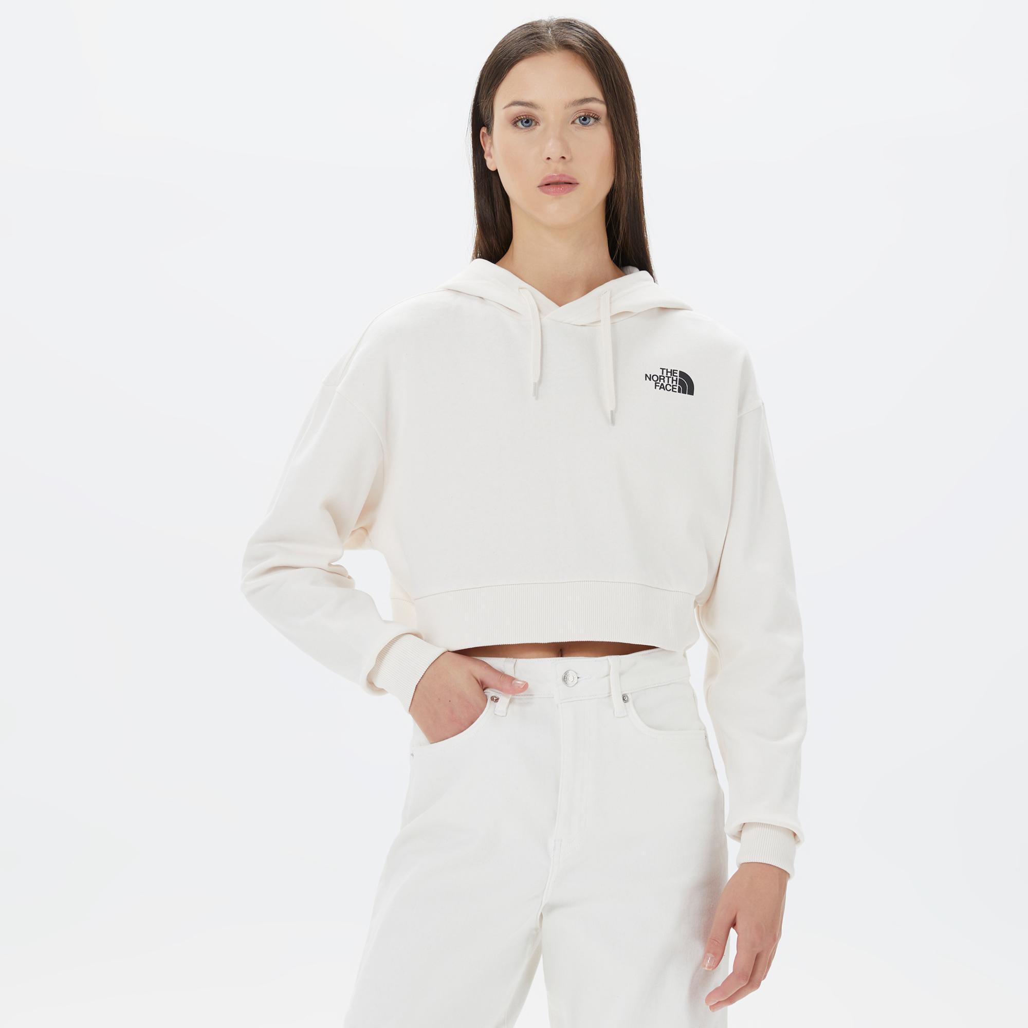 The North Face Trend Crop Kadın Beyaz Sweatshirt