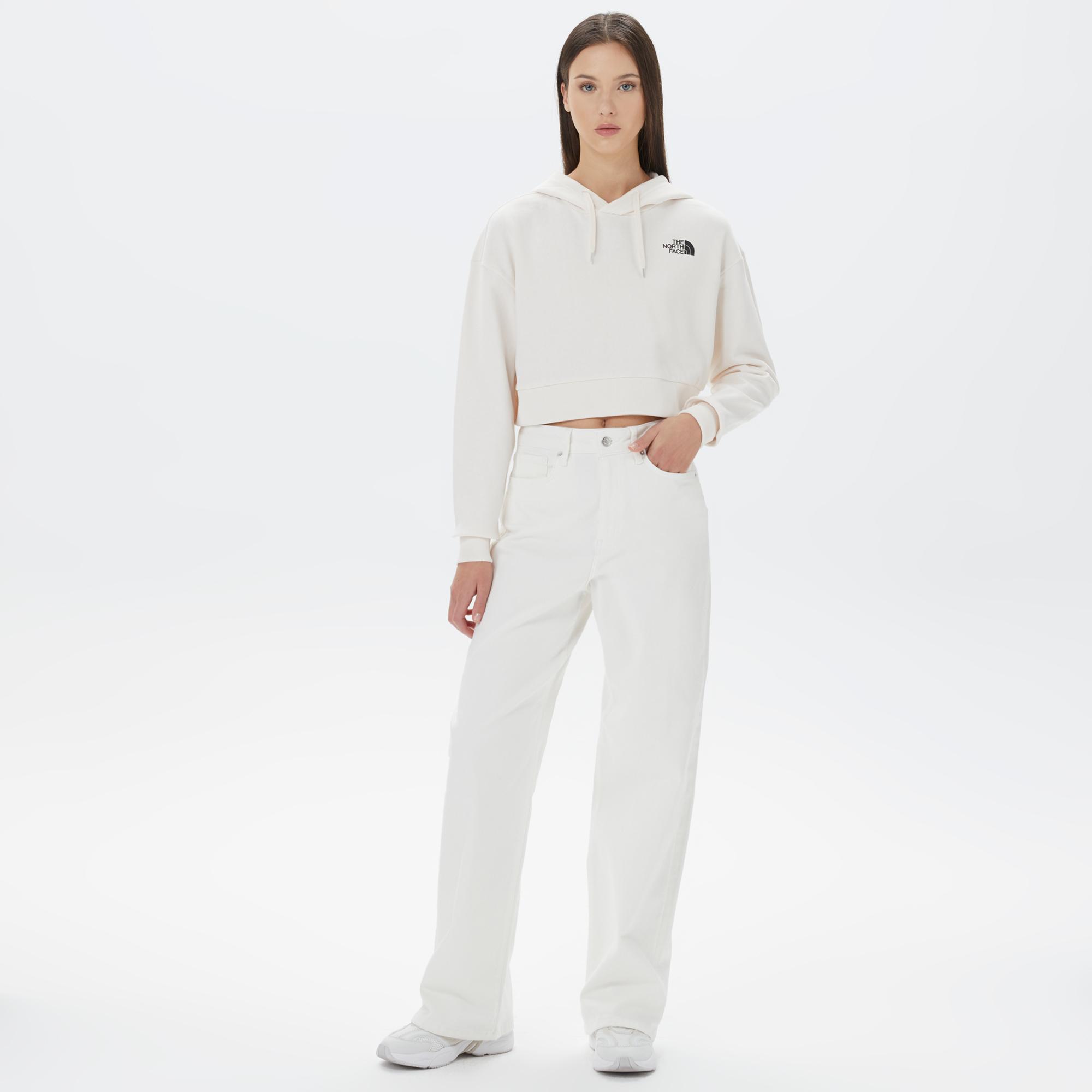 The North Face Trend Crop Kadın Beyaz Sweatshirt