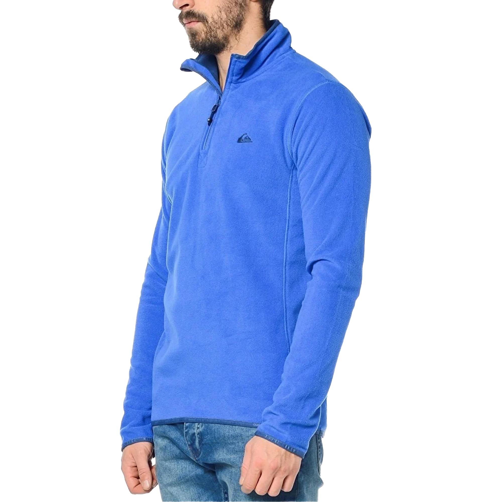 Quiksilver Mission Halfzip Erkek Mavi Polar