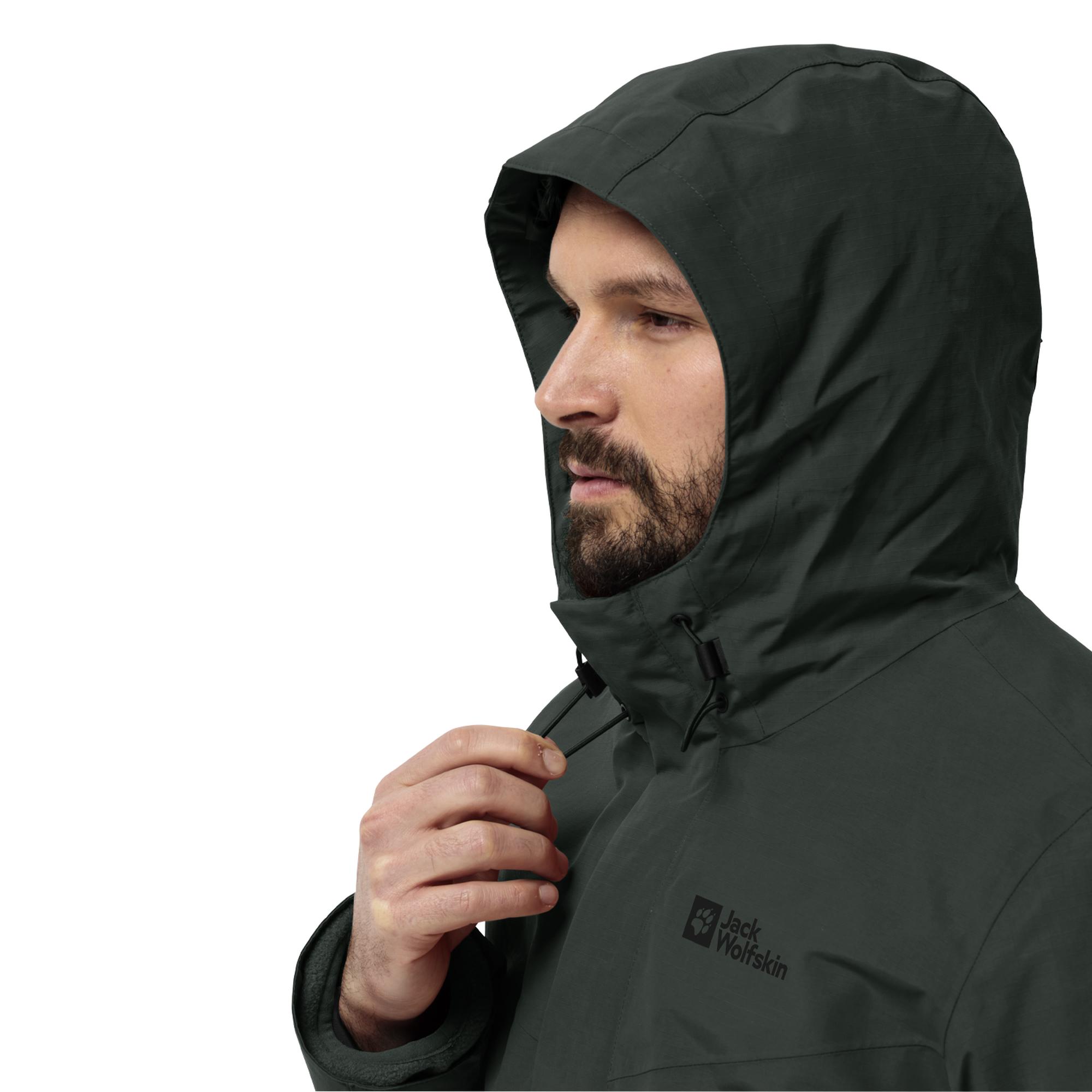 Jack Wolfskin Ather Down Hoody Erkek Yeşil Outdoor Ceketi
