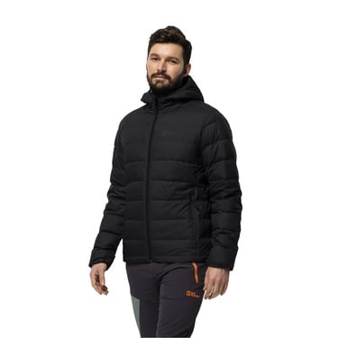 Jack Wolfskin Ather Down Hoody Erkek Siyah Outdoor Ceketi