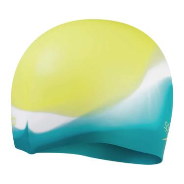  SPEEDO MULTI COLOUR SILC CAP JU GREEN/GREEN