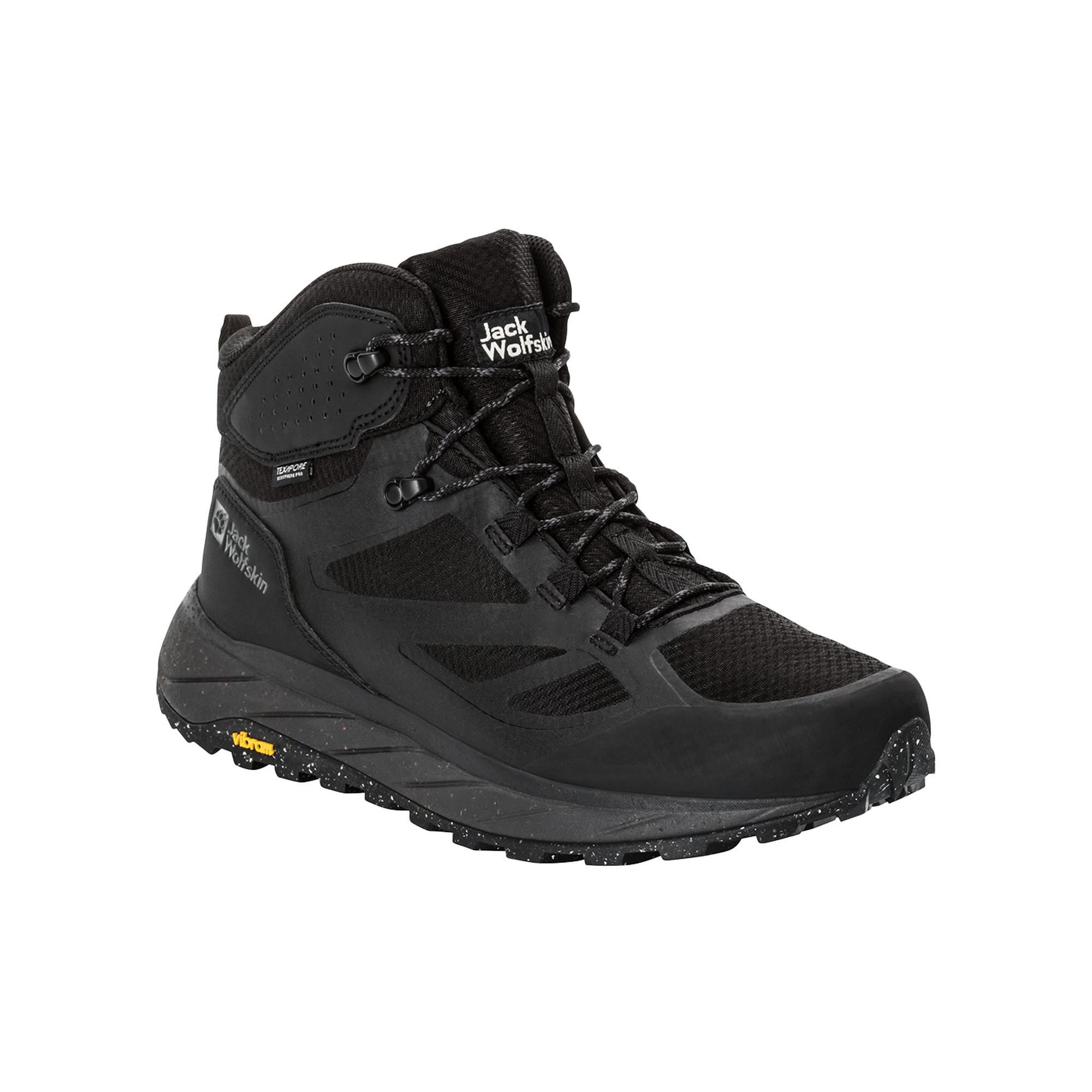 Jack Wolfskin Terraventure Texapore Mid Erkek Siyah Bot
