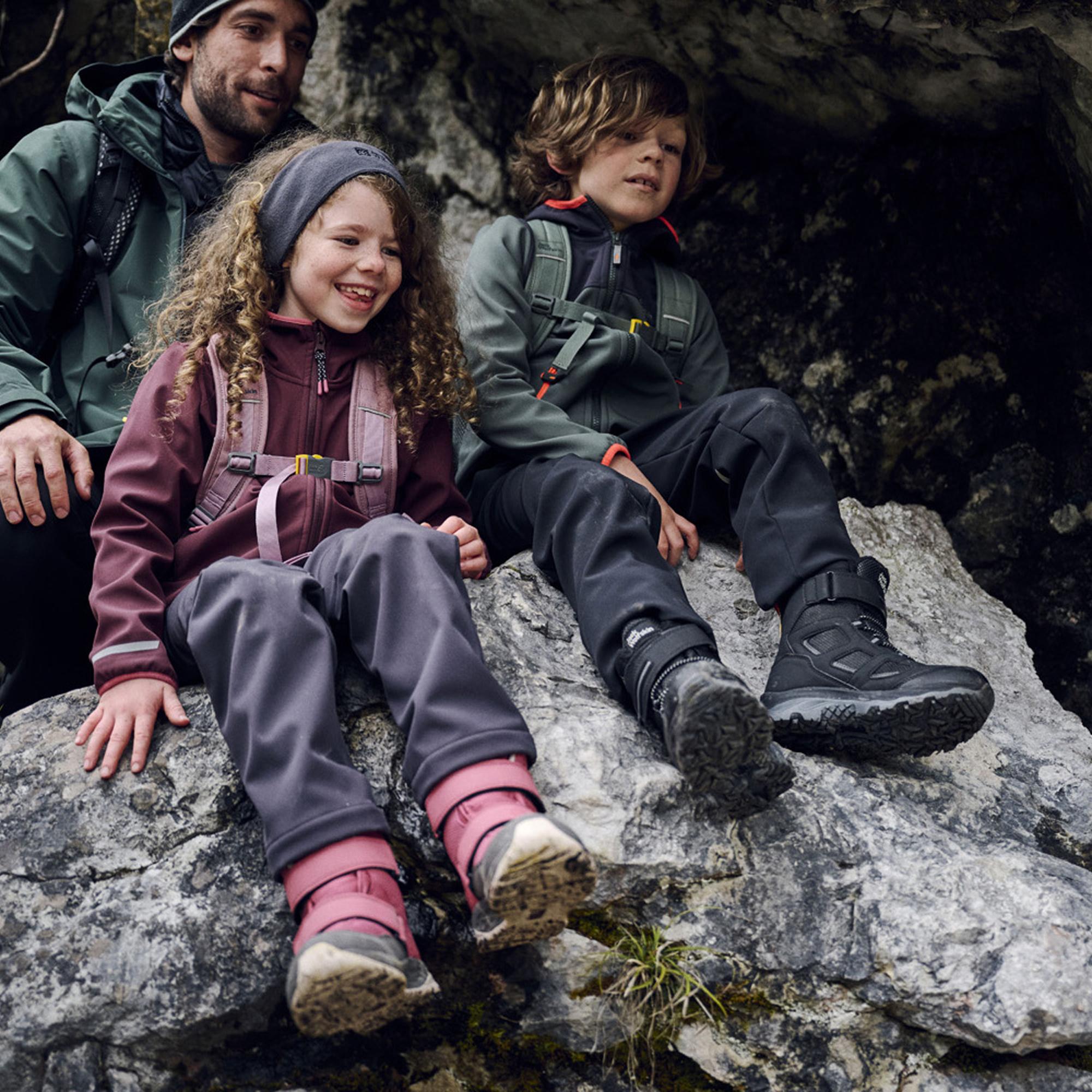 Jack Wolfskin Woodland Wt Texapore High Vc K Erkek Çocuk Siyah Bot