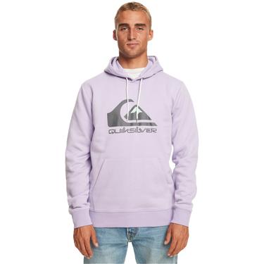  Quiksilver Big Logo Hood Erkek Mor Sweatshirt
