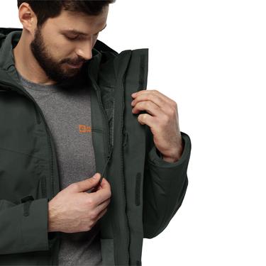  Jack Wolfskin Ather Down Hoody Erkek Yeşil Outdoor Ceketi