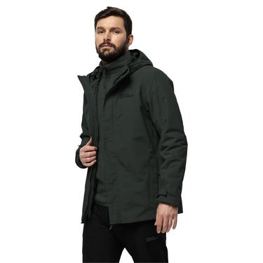  Jack Wolfskin Ather Down Hoody Erkek Yeşil Outdoor Ceketi