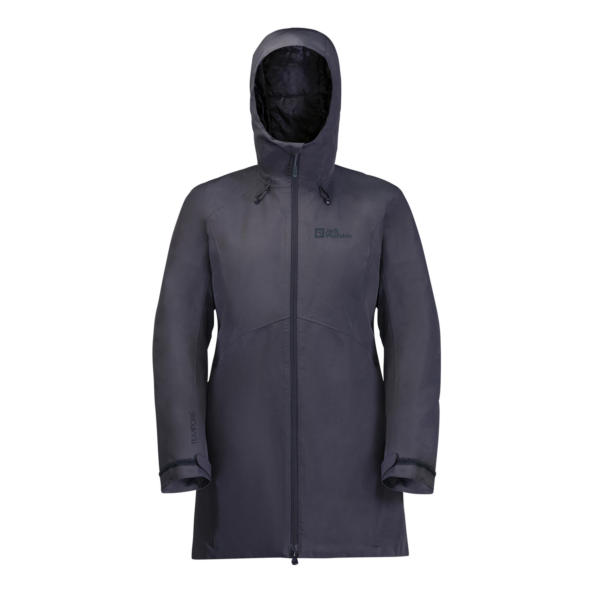 Jack Wolfskin Heidelstein Ins Kadın Mavi Outdoor Ceketi