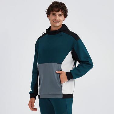  Skechers 2Xi-Lock Crew Neck Erkek Mavi Günlük Sweatshirt