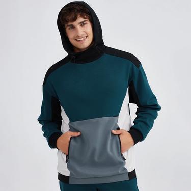  Skechers 2Xi-Lock Crew Neck Erkek Mavi Günlük Sweatshirt
