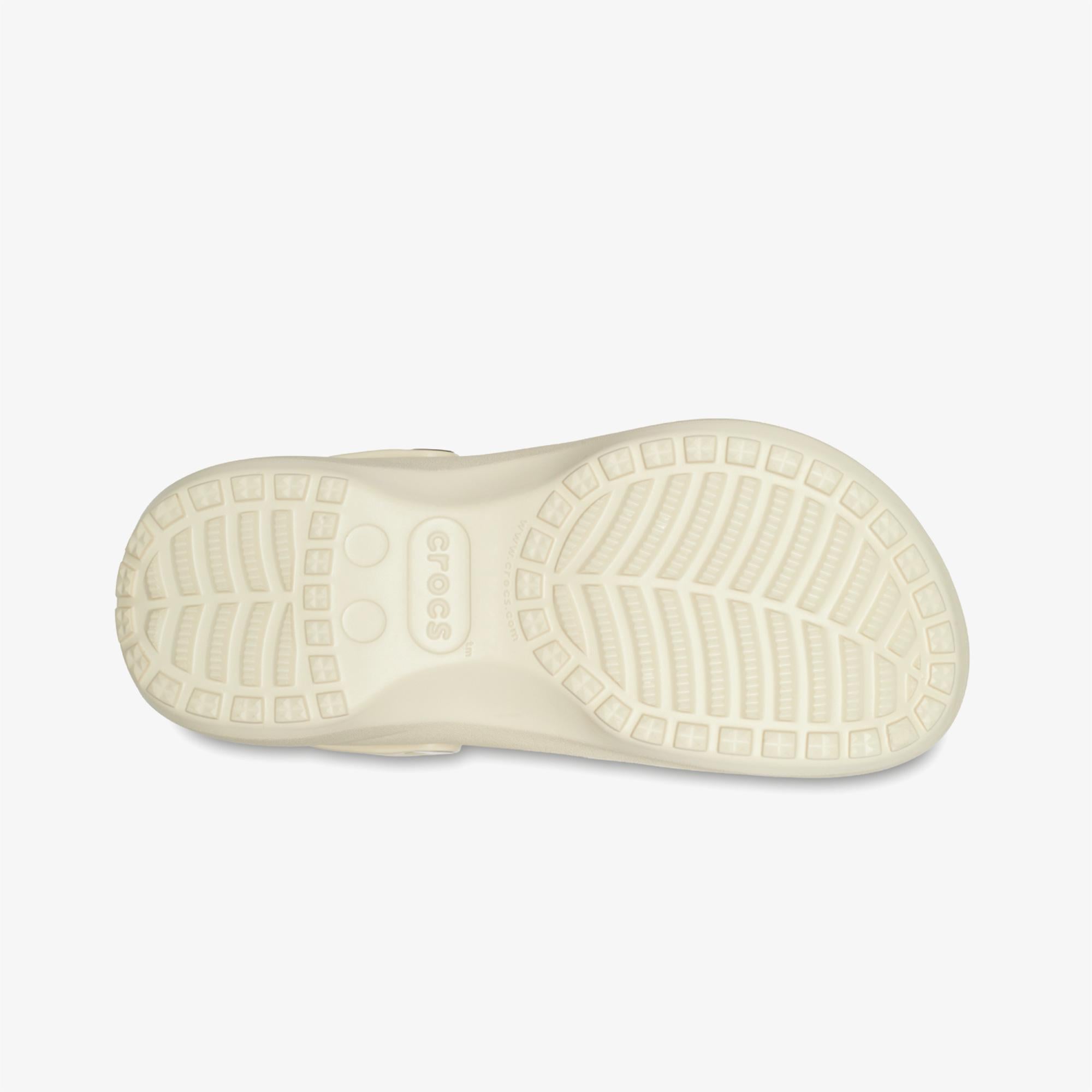 Crocs Classic Platform Lined Clog Kadın Krem Terlik