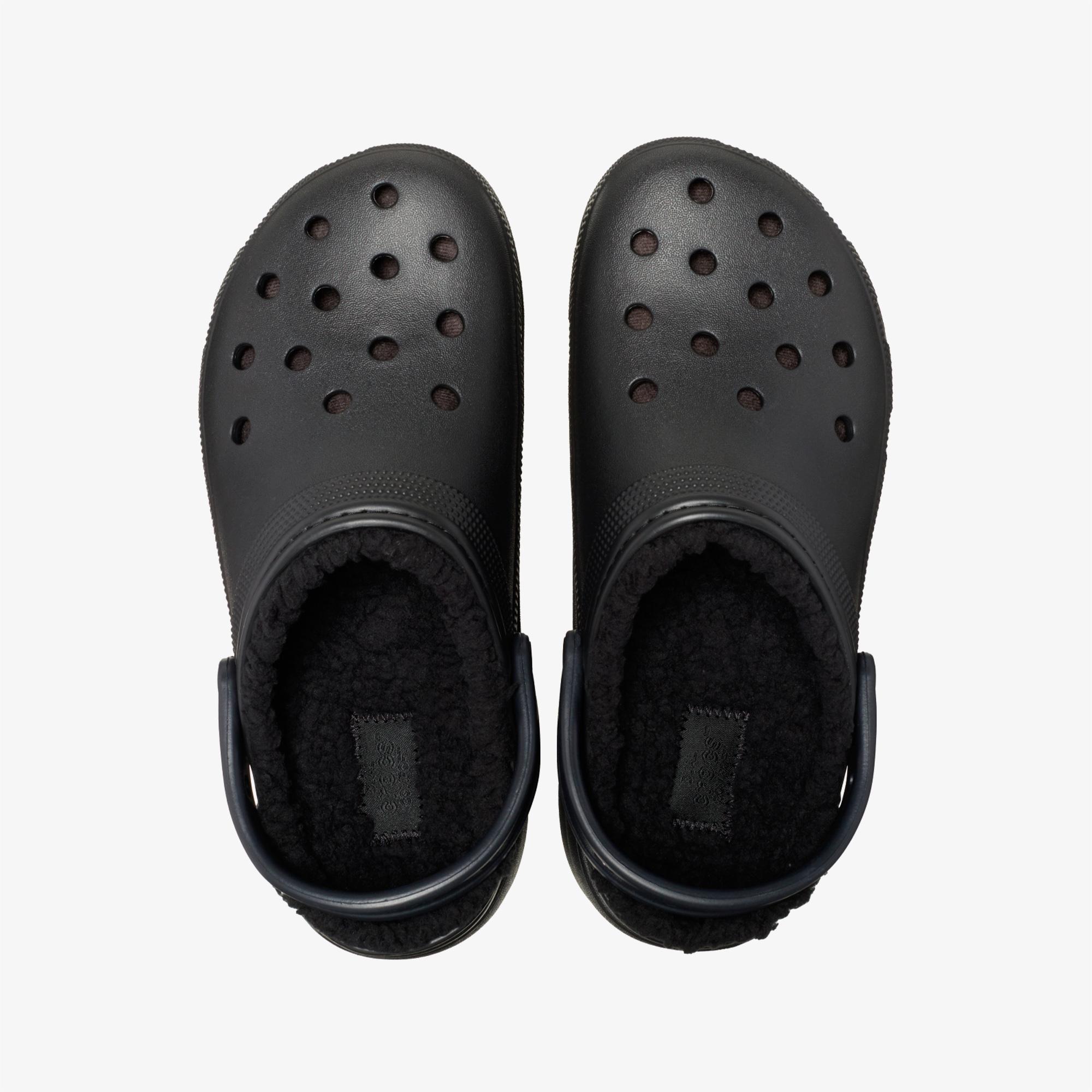 Crocs Classic Platform Lined Clog Noir Kadın Siyah Terlik