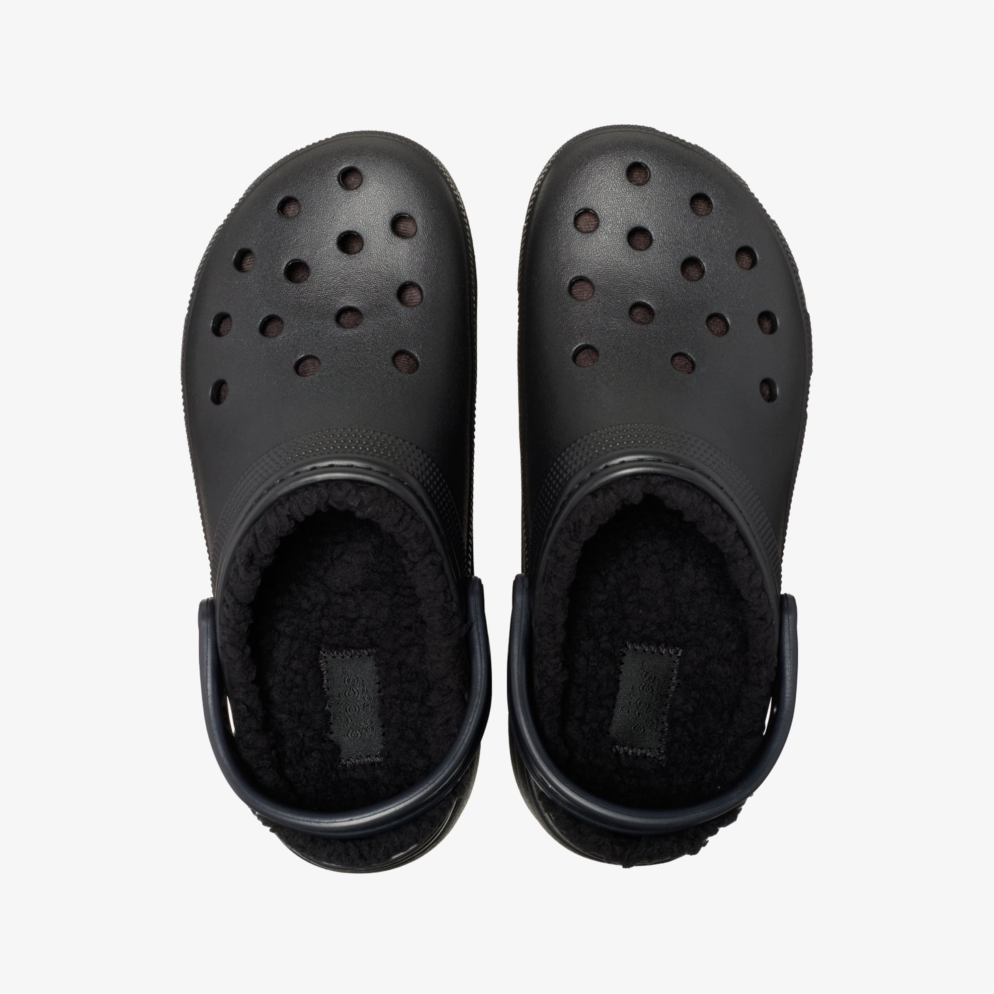  Crocs Classic Platform Lined Clog Noir Kadın Siyah Terlik