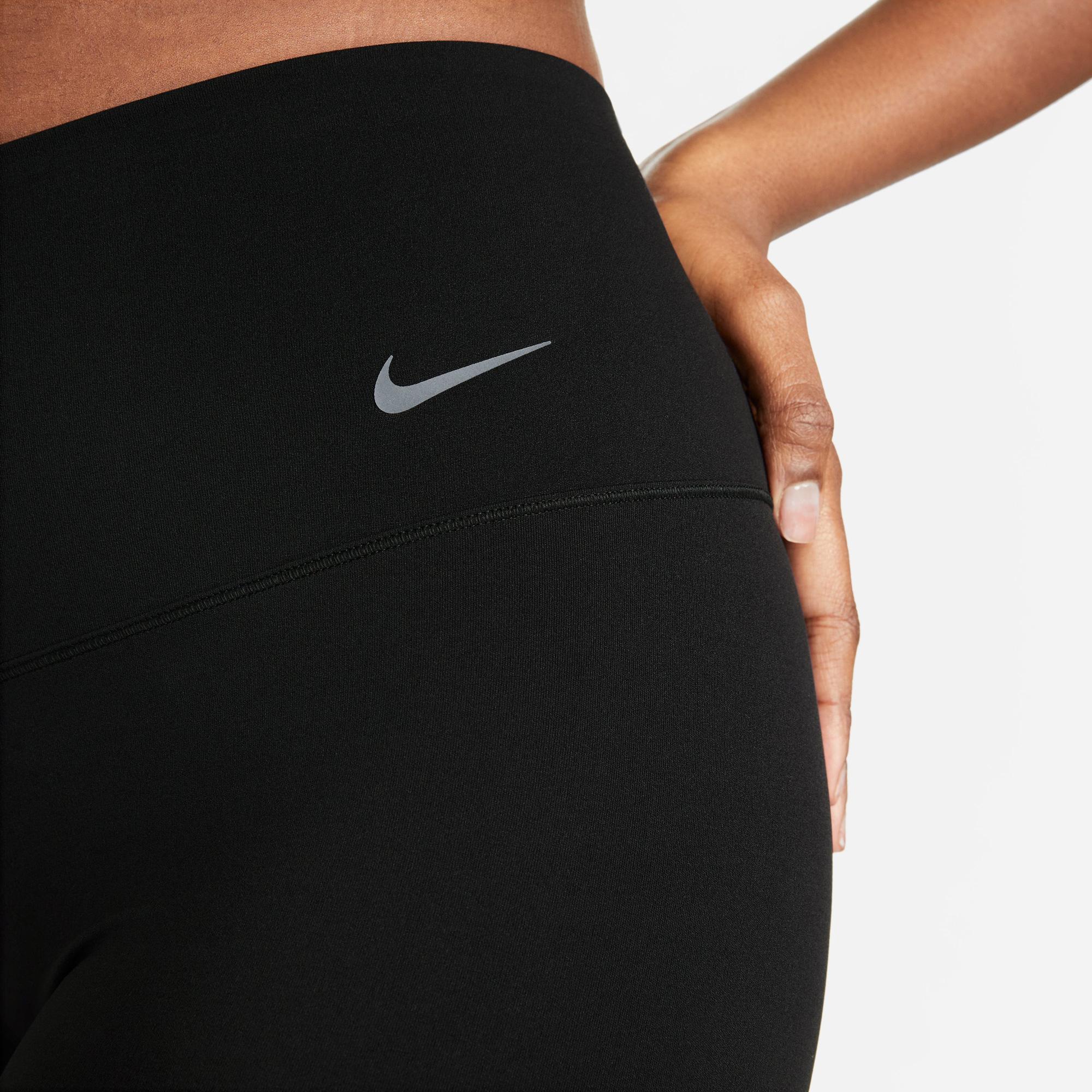 Nike Dri-Fit Zenvy High Rise 20 cm Kadın Siyah Bisiklet Şortu