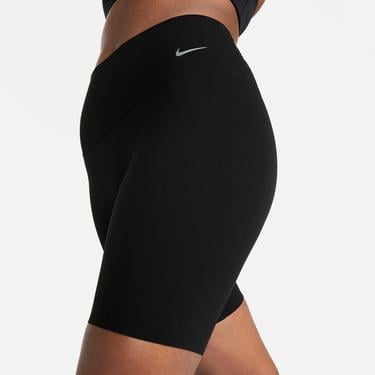  Nike Dri-Fit Zenvy High Rise 20 cm Kadın Siyah Bisiklet Şortu