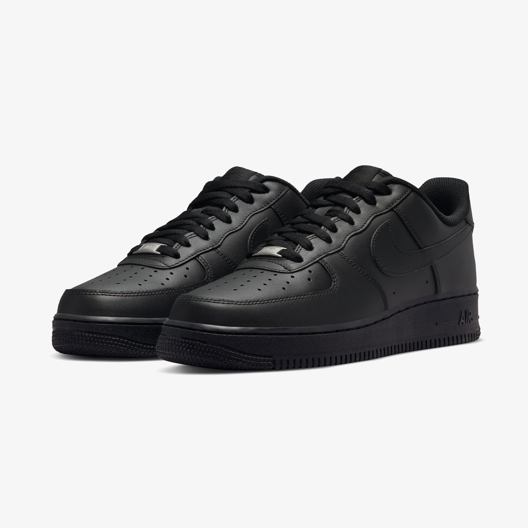 Nike Air Force 1 '07 Erkek Siyah Spor Ayakkabı