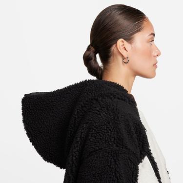  Nike Sportswear Sherpa Kadın Siyah Mont