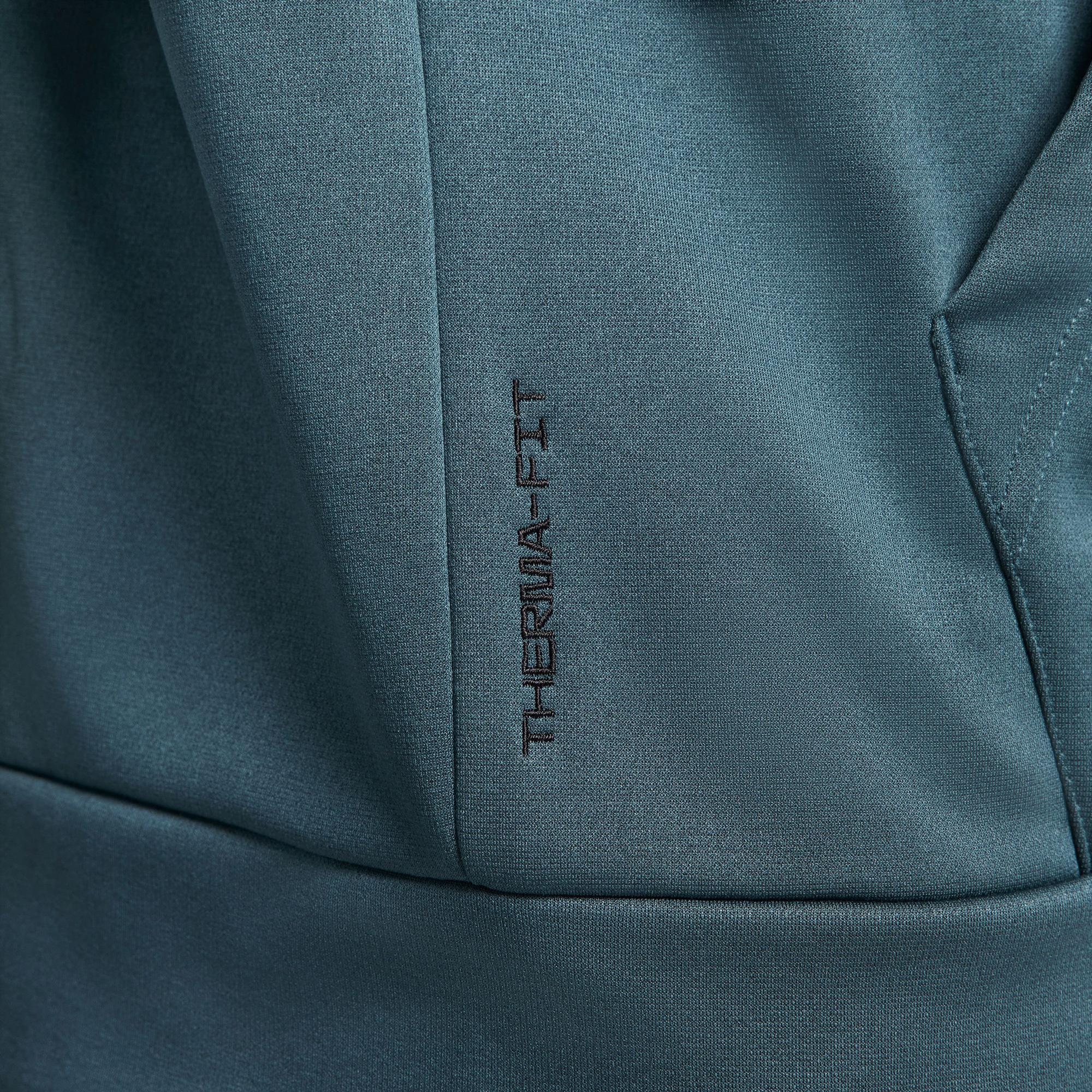 Nike Therma Full Zip Erkek Yeşil Sweatshirt