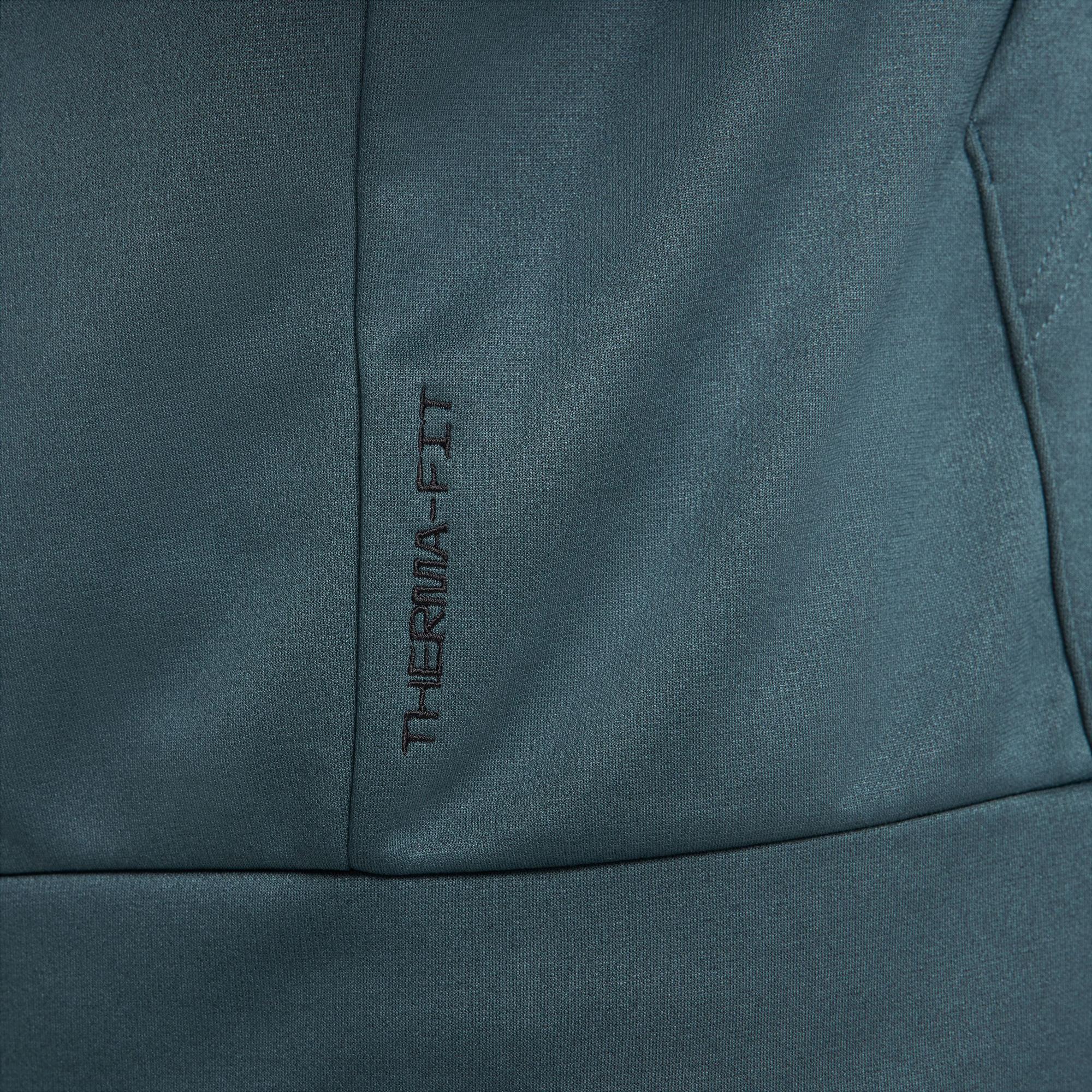 Nike Therma Full Zip Erkek Yeşil Sweatshirt