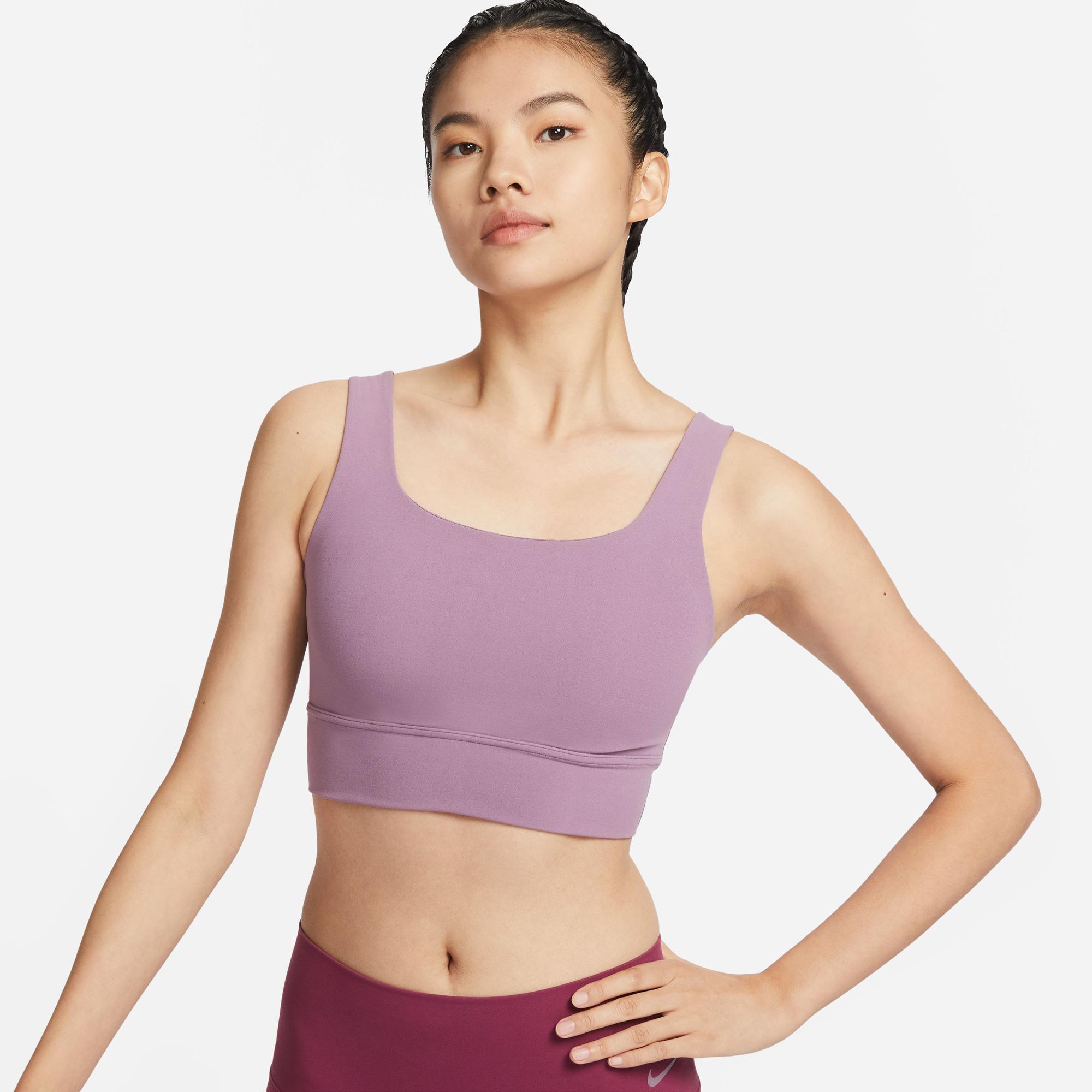 Nike Alate Ellipse Kadın Mor Bra