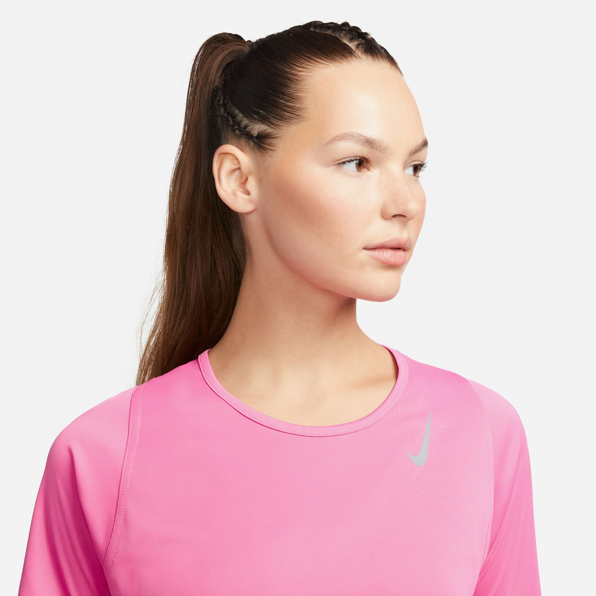 Nike Dri-FIT Race Kadın Pembe T-Shirt
