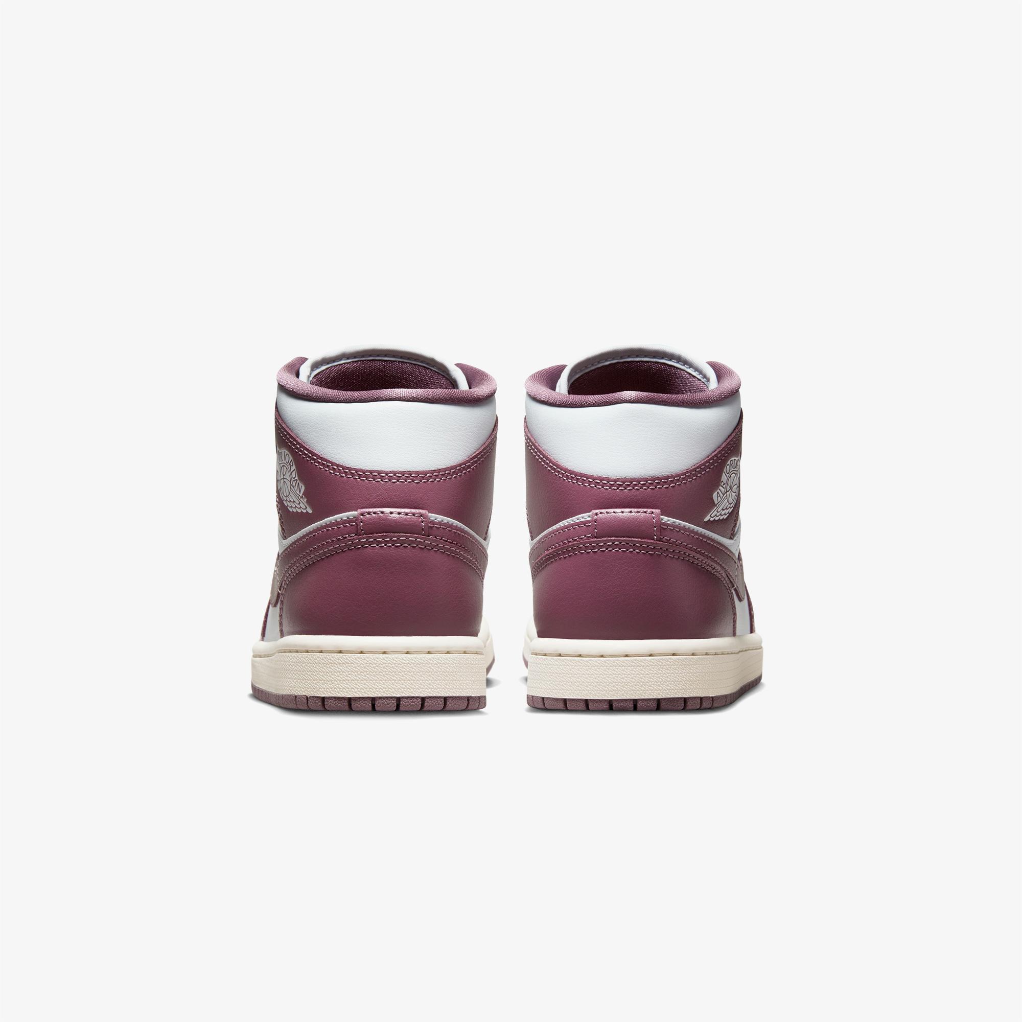 Jordan Air 1 Mid Kadın Bordo Spor Ayakkabı