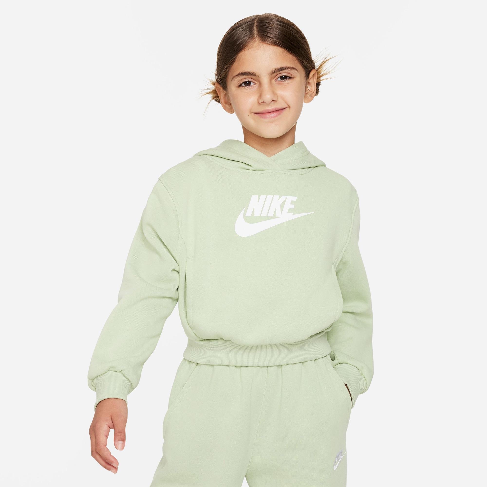 Nike Sportswear Club Fleece Crop Çocuk Yeşil Sweatshirt