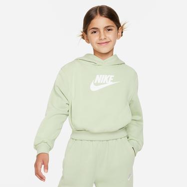  Nike Sportswear Club Fleece Crop Çocuk Yeşil Sweatshirt