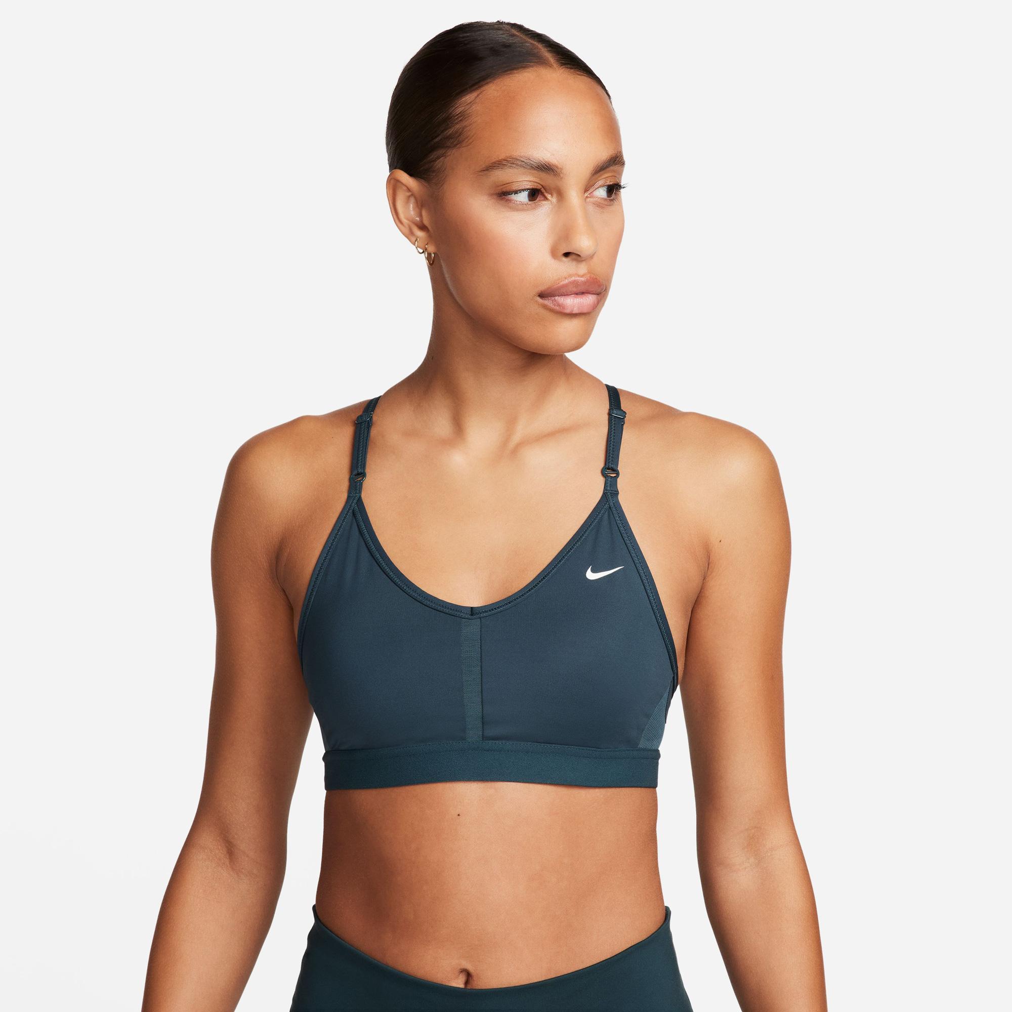 Nike Indy V-Neck Kadın Yeşil Bra