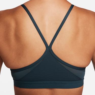  Nike Indy V-Neck Kadın Yeşil Bra