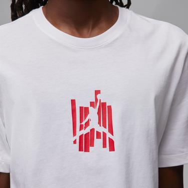  Jordan Brand Crew Erkek Beyaz T-Shirt