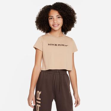  Nike Air Crop Çocuk Bej T-Shirt