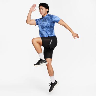  Nike Dri-FIT Run Division Rise 365 Erkek Mavi T-Shirt