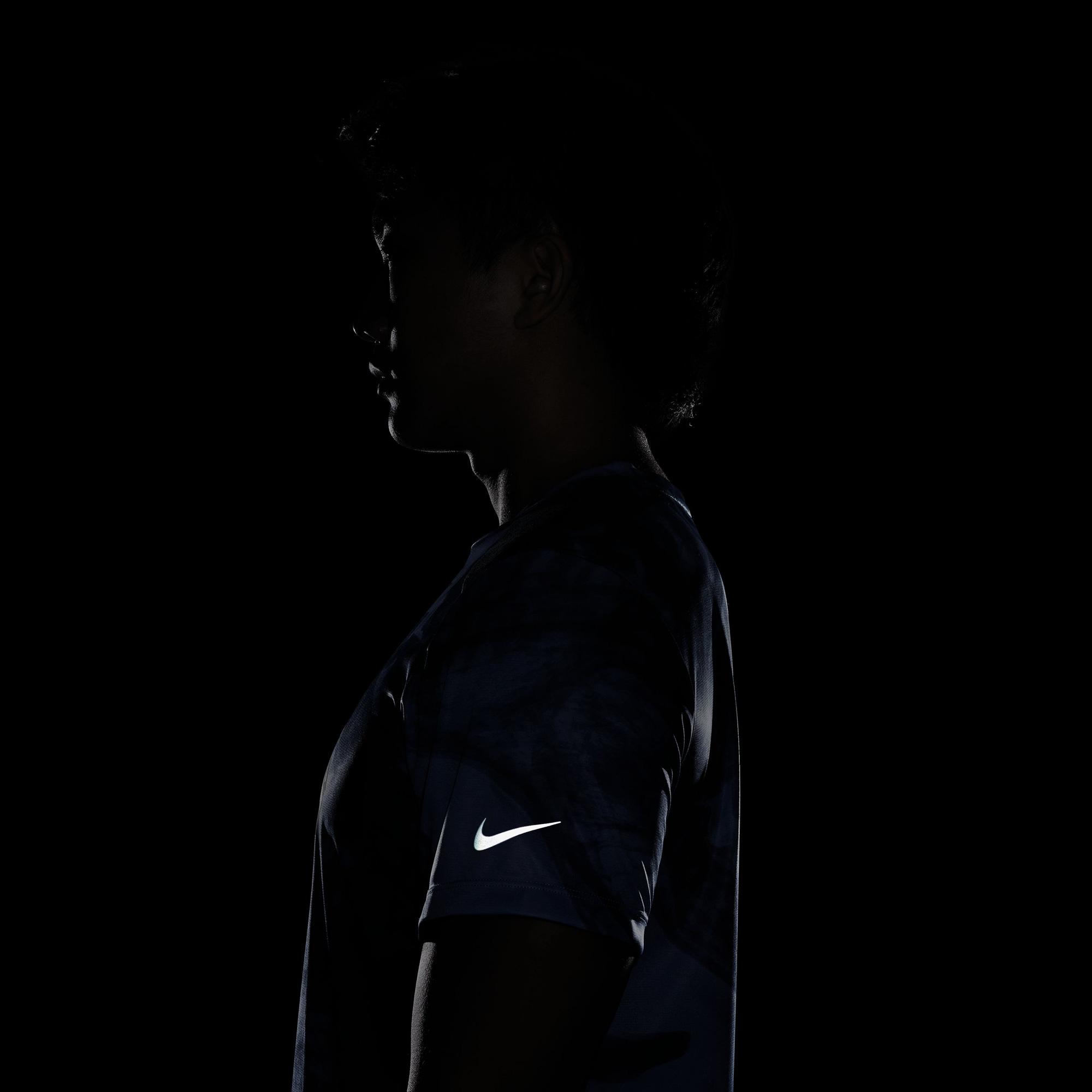 Nike Dri-FIT Run Division Rise 365 Erkek Mavi T-Shirt