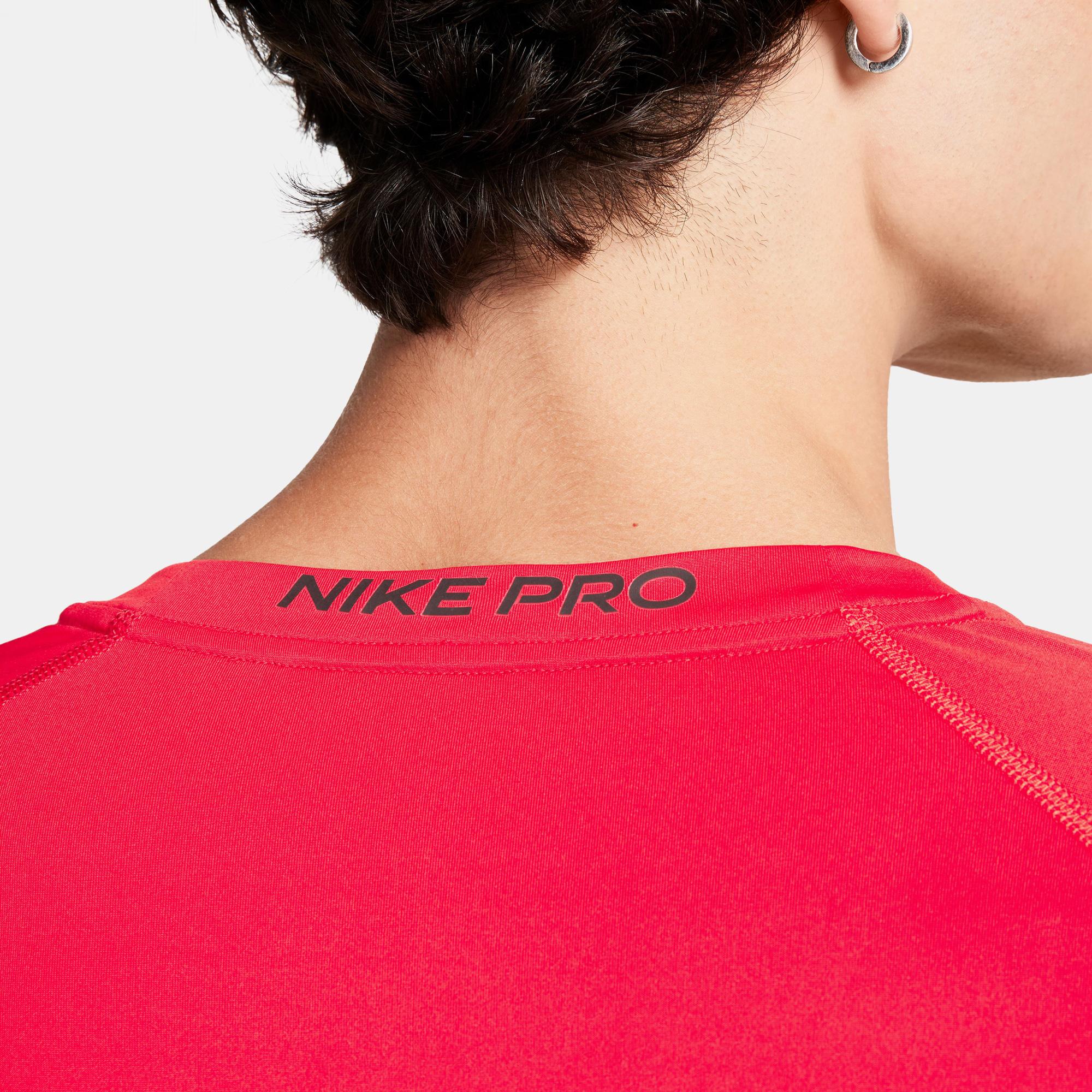 Nike Pro Dri-FIT Erkek Kırmızı Uzun Kollu T-Shirt