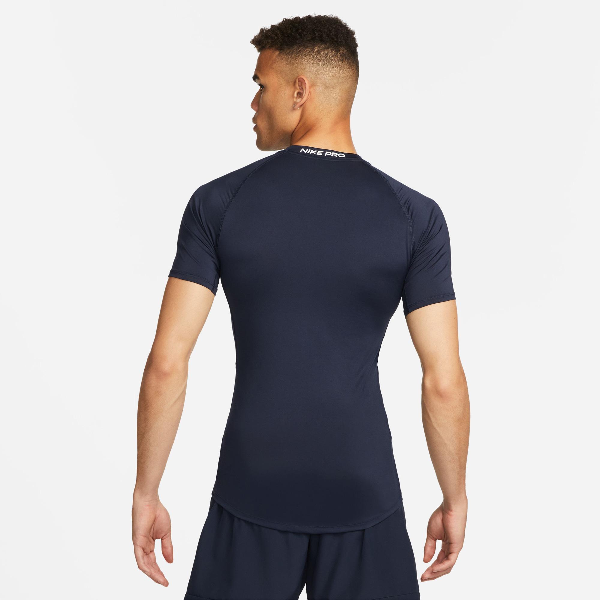 Nike Pro Dri-FIT Erkek Mavi T-Shirt