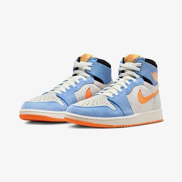  Jordan Air 1 High Zoom CMFT 2 Erkek Mavi/Turuncu Spor Ayakkabı