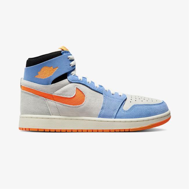 Jordan Air 1 High Zoom CMFT 2 Erkek Mavi/Turuncu Spor Ayakkabı